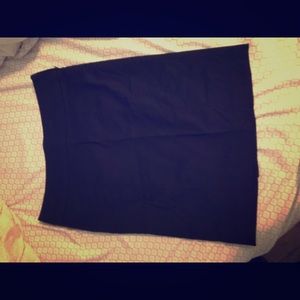 Black pencil skirt.